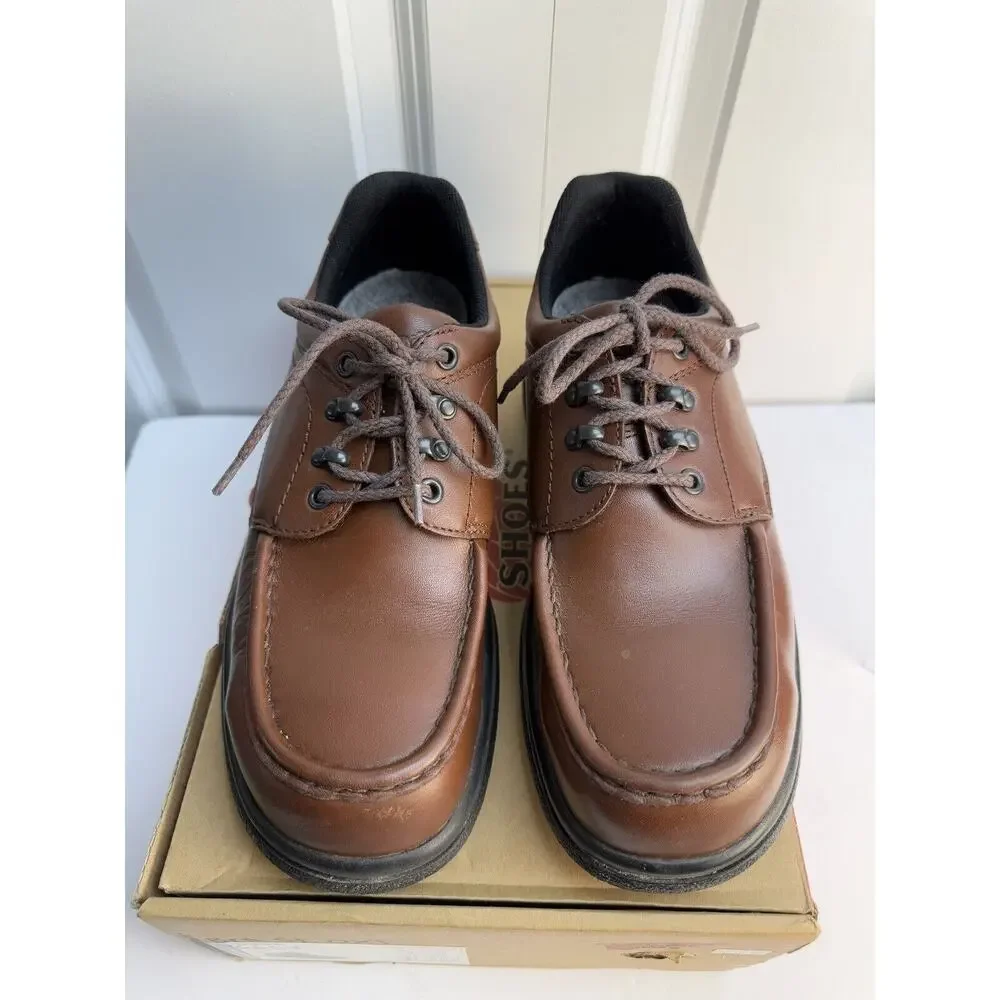 Red Wing Mens Oxfords Brown Leather Steel Toe Work Boots 6659‎ Sz 8.5 D NWB